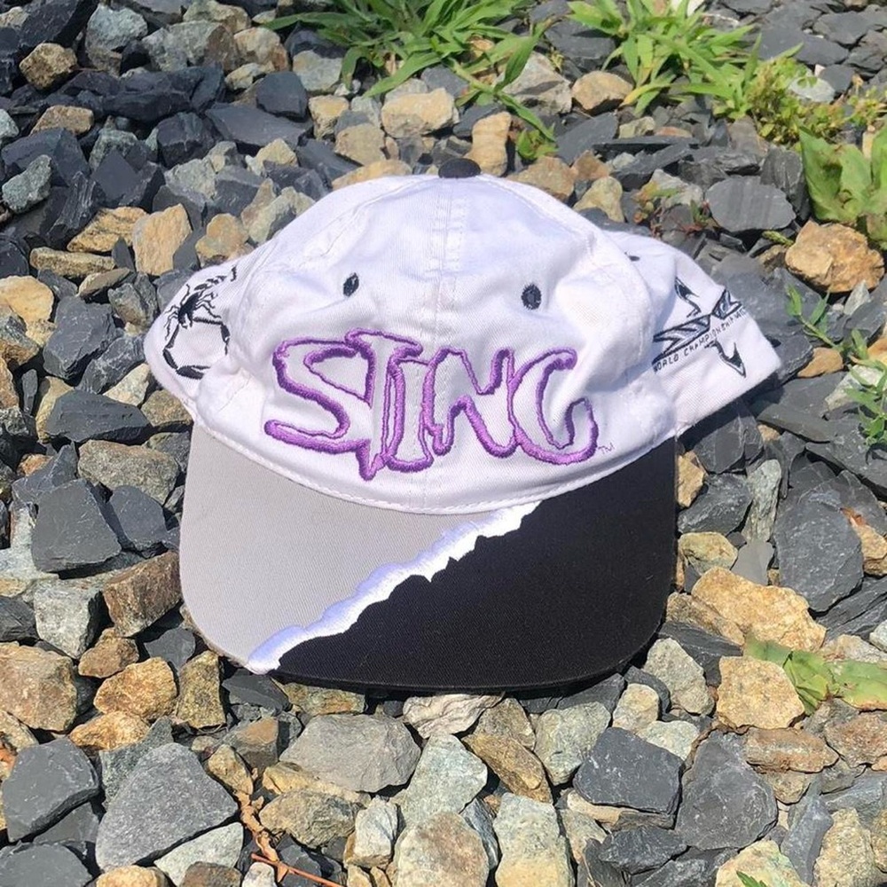 Vintage 90s WCW Sting Velcro-back Hat